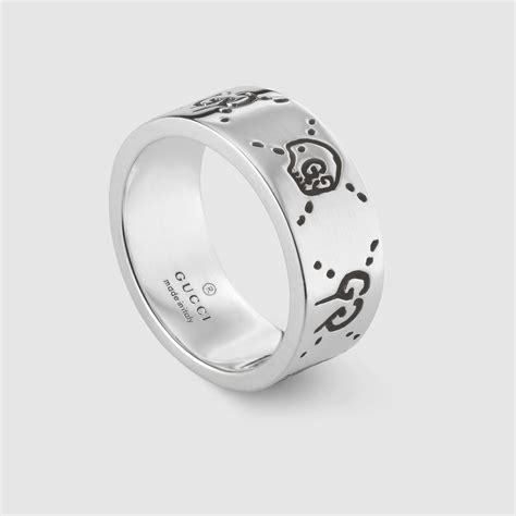 gucci sterling silver ghost ring